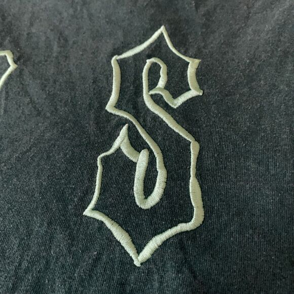 Reason Mens Small T-shirt Green Embroidered Back‎ Cotton Polyester - Picture 7 of 9